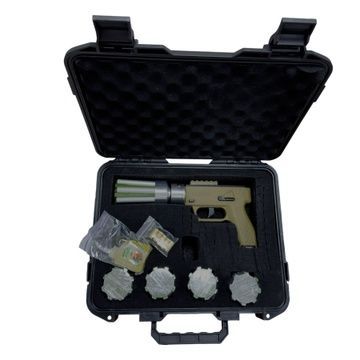 Infantry netball machine gun Ptashka: System + 5 cartridges + holster + case