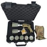 Infantry netball machine gun Ptashka 2: System + 7 cartridges + 1 barrel for quick reloading + holster + case