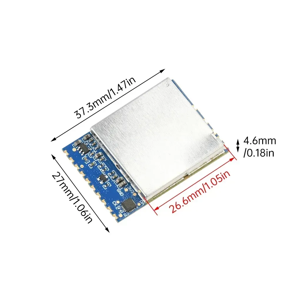 Відеоприймач VRX 1.2GHz RX1264, SPI, чутливість -95dBm, 1080&ndash;2200MHz, модуль для FPV систем 40015650 фото