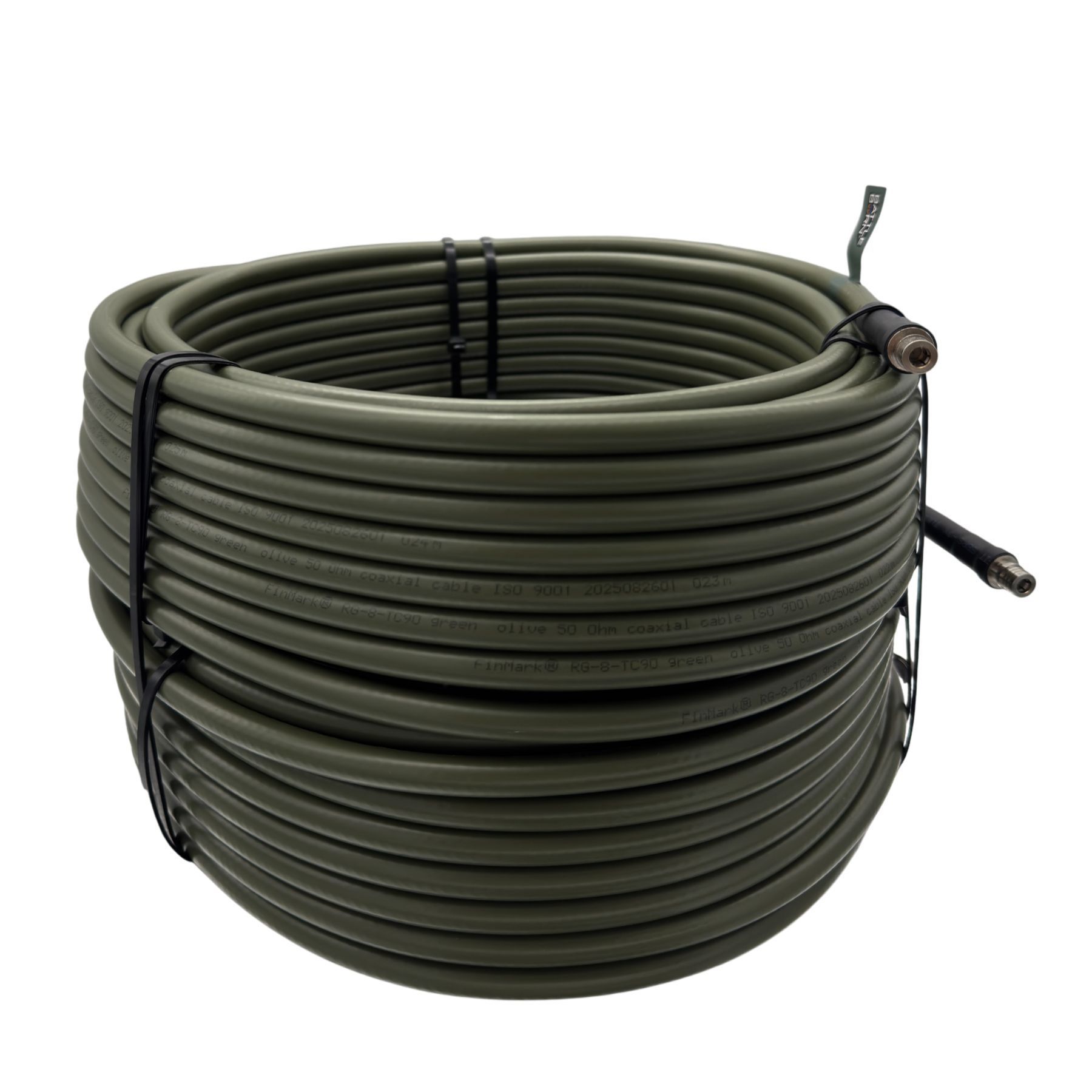 Коаксиальный кабель комплект 2 шт (Олива) RG-8 20 м, N-TYPE-Q-MA Battelborn 33000041 фото