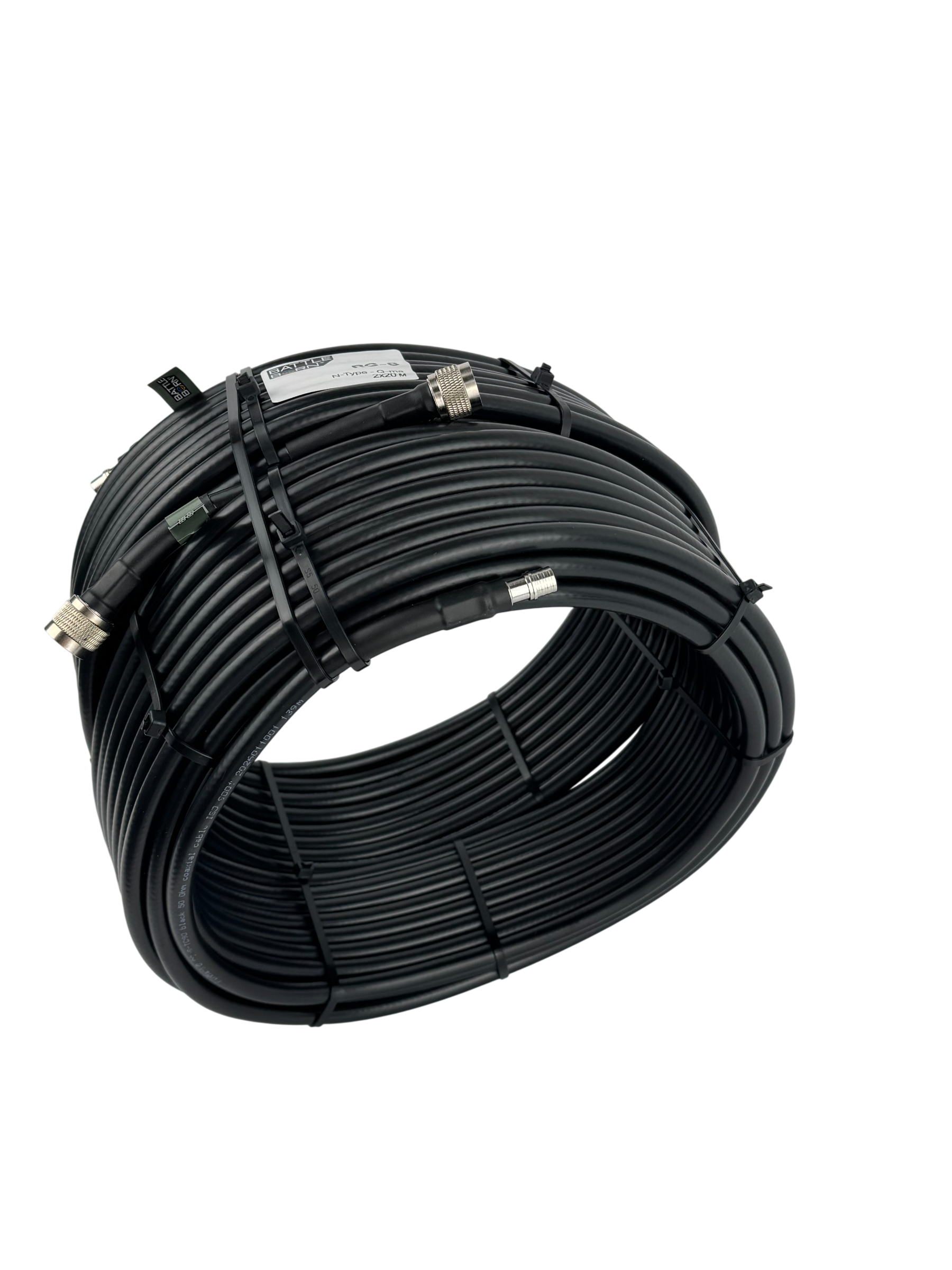 Coaxial cable RG-8 N-Type-QMA 20 m SET (two cables of 20 meters each) battleborn
