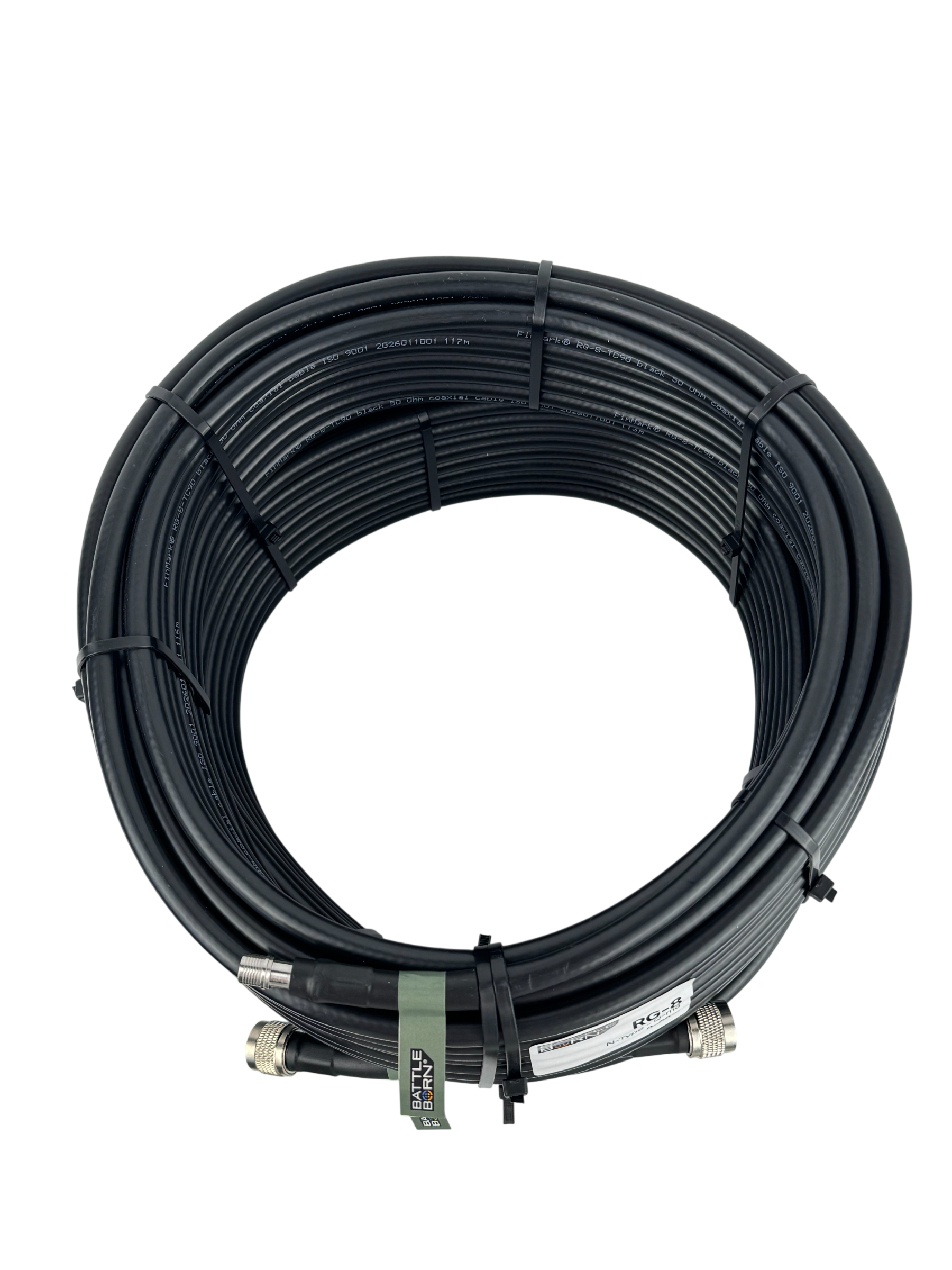 Coaxial cable RG-8 N-Type-QMA 20 m SET (two cables of 20 meters each) battleborn
