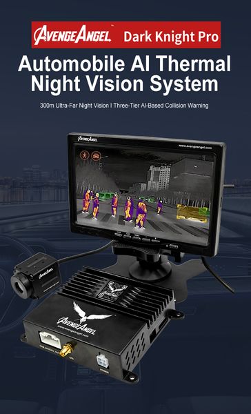Автомобільна теплова камера нічного бачення зі штучним інтелектом AvengeAngel Dark Knight Pro 100330 фото