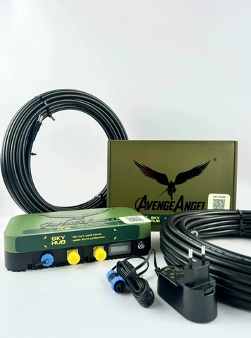 Комплект: выносная антенна AvengeAngel Big Hulk plus 2.4G, 5.2G, 5.8G с коаксиальным кабелем RG-8 N-TYPE-QMA, 20м и зарядным устройством 7001107 фото
