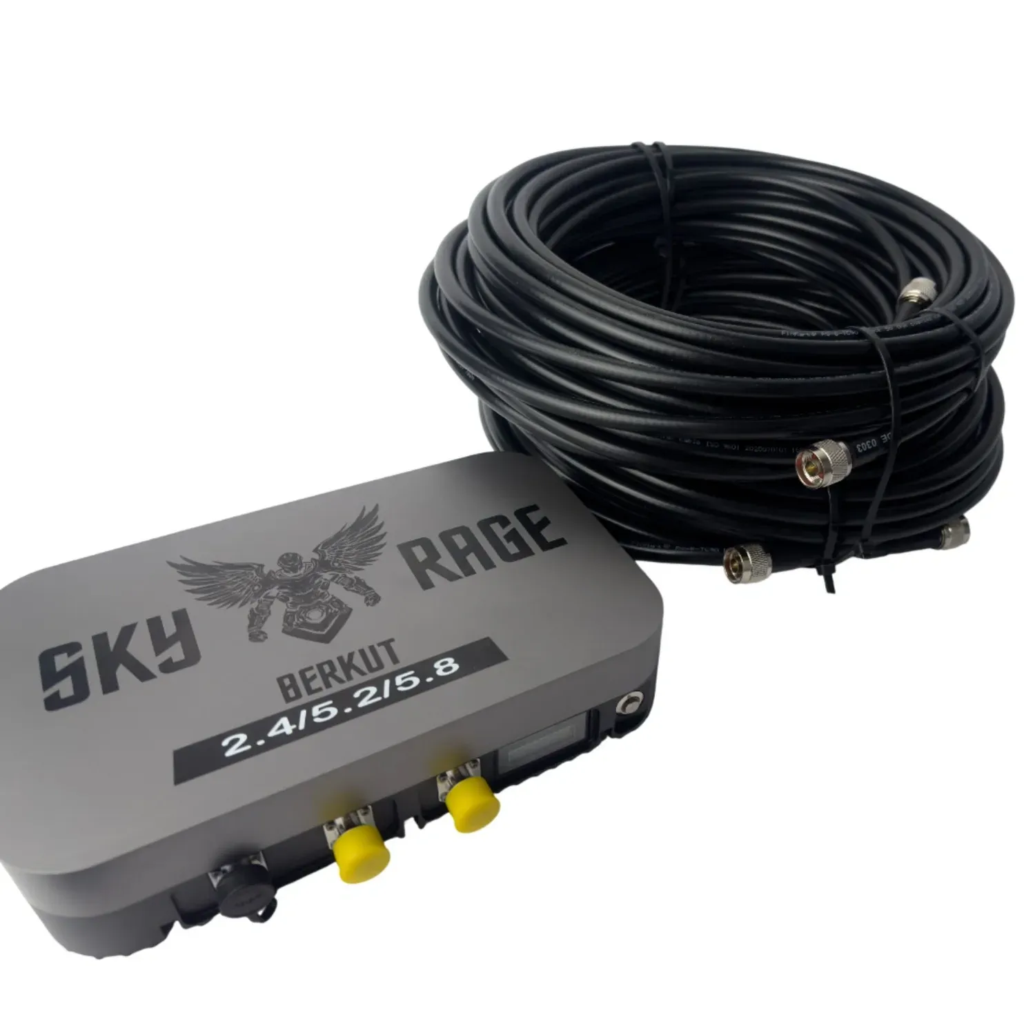 Комплект: Виносна антена Berkut SkyRage 2,4/5,2/5,8G 10Вт з коаксіальним кабелем RG-8 20 метрів N-Type N-type 7001135 фото