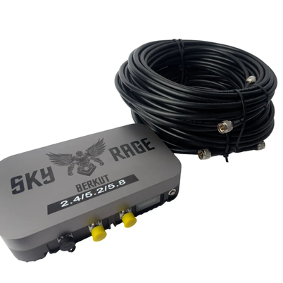 Комплект: Виносна антена Berkut SkyRage 2,4/5,2/5,8G 10Вт з