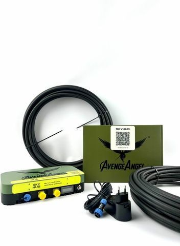 Комплект: выносная антенна AvengeAngel Big Hulk plus 2.4G, 5.2G, 5.8G с коаксиальным кабелем WL-400, QMA &ndash; N-Type, 20м и зарядным устройством 7001114 фото