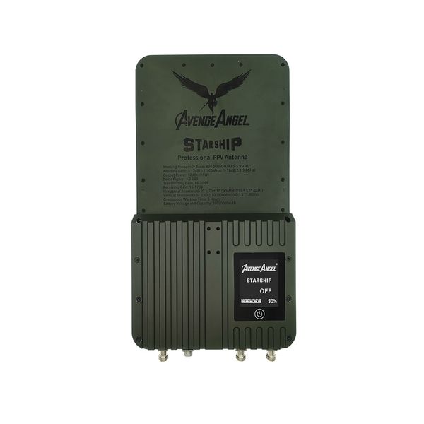 Професійна FPV-антена AvengeAngel StarShip 830-960МГц та 4.85-5.95ГГц підсилювач сигналу для FPV-дронів 100341 фото