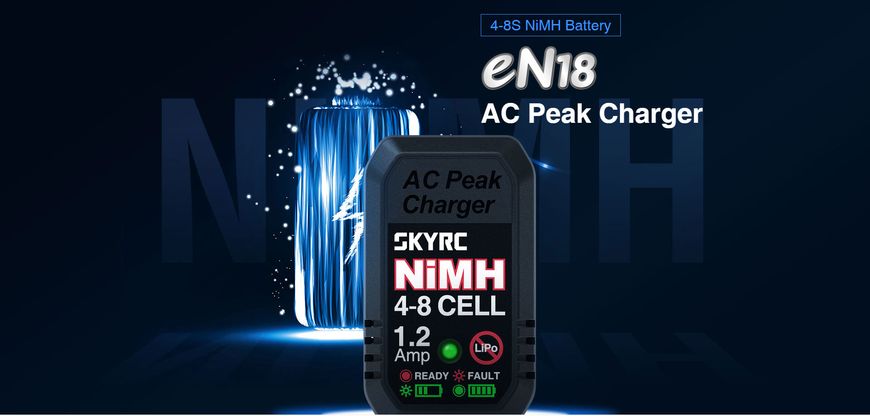 Зарядний пристрій SkyRC eN18 NiMH Peak Charger 4-8S NiMH Battery 100198 фото