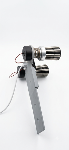 Sieve launcher with electric trigger Dronobiya DBE-2S 2 barrel parts with breech, 2 cartridges