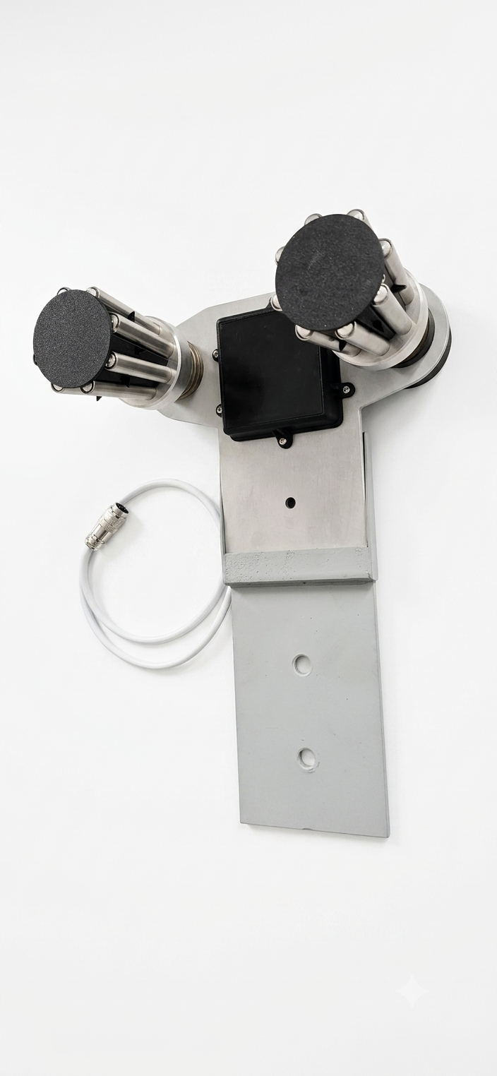 Sieve launcher with electric trigger Dronobiya DBE-2S 2 barrel parts with breech, 2 cartridges